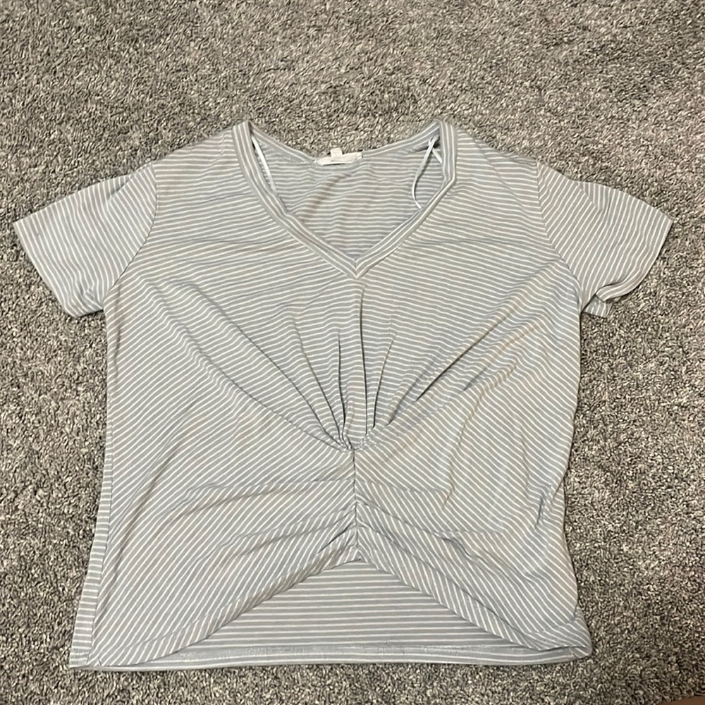 Crop striped shirt